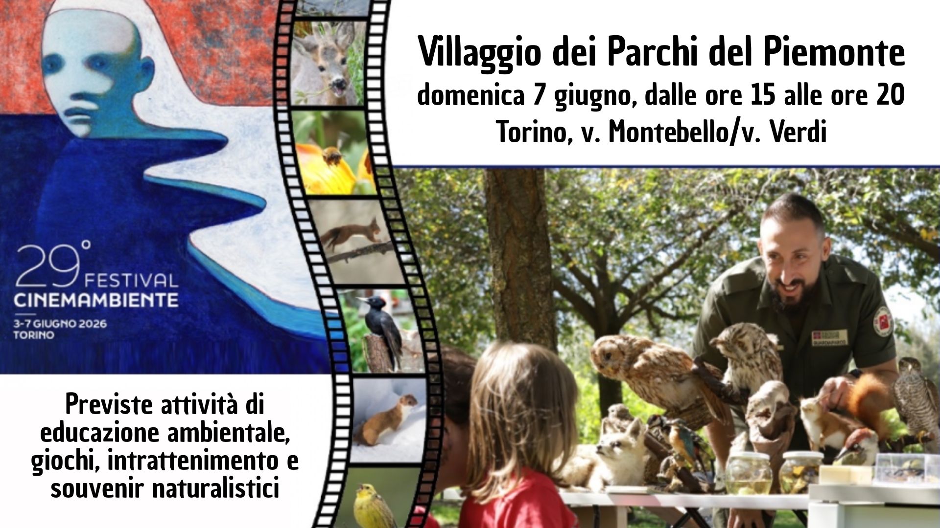 Clicca per accedere all'articolo I parchi del Piemonte protagonisti a CinemAmbiente 2026: natura, cinema e sostenibilità a Torino